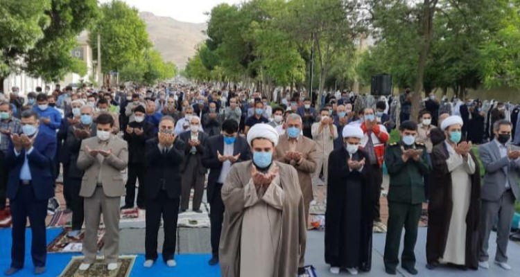 نماز عید سعید فطر در صحنه اقامه شد