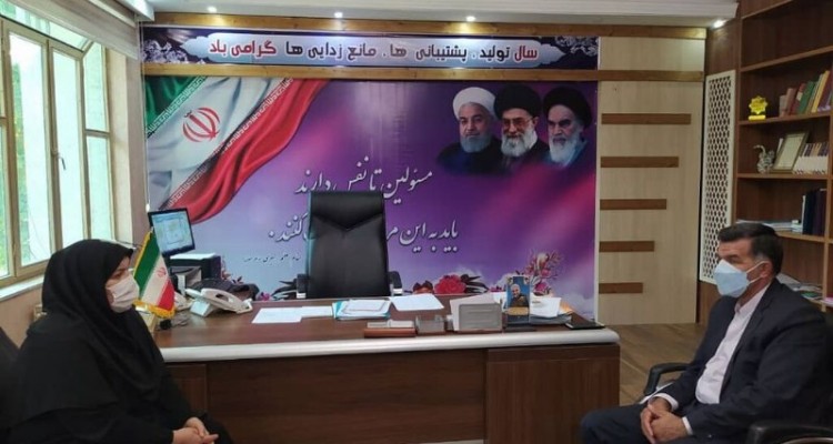 مدیرکل کانون استان کرمانشاه با فرماندار صحنه دیدار کرد