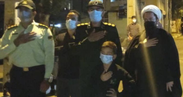 بازدید مسئولین شهرستان صحنه از مراسات عزاداری محرم