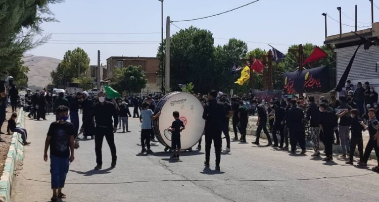 مراسم عزاداری عاشورای حسینی در صحنه برگزار شد