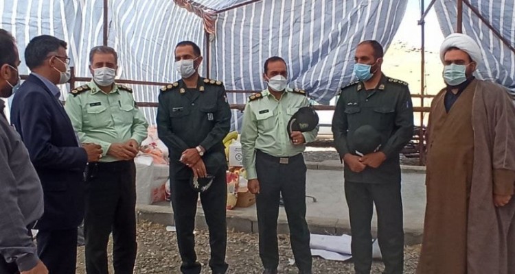 بازدید مسئولین شهرستان صحنه از موکب محبان علی بن ابی طالب