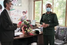 دیدار مدیر حوزه علمیه و فرمانده سپاه صحنه با مدیر آموزش و پرورش