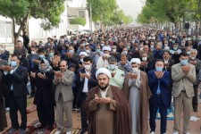 اقامه نماز عید سعید فطر در شهر صحنه