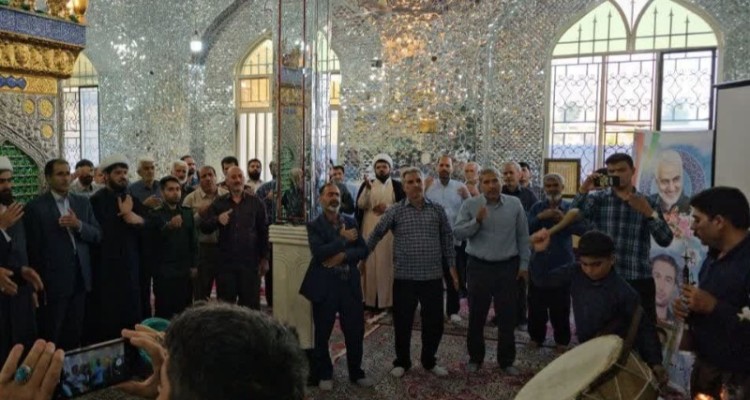 گرامیداشت شهدای خدمت در امام زاده ولی الدین