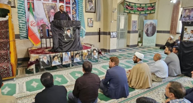 مراسم بزرگداشت سالگرد امام (ره) در مسجد جامع صحنه