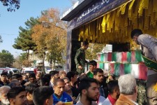 مراسم تشییع شهدای گمنام در صحنه