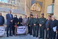 برپایی میز خدمت ادارات به مناسبت دهه فجر