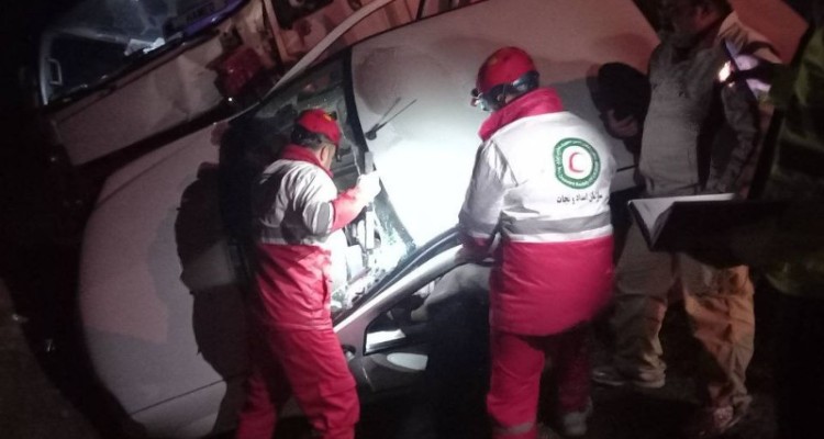 تصادف در محور صحنه حوالی روستای درویشان  با ۳ مصدوم 