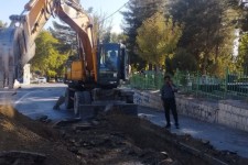 بازدید مهندس نظری شهردار صحنه از عملیات اجرایی فاضلاب کشی غسالخانه جدید شهرداری صحنه