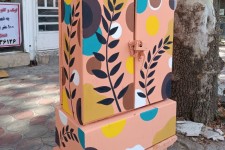 عملیات رنگ آمیزی و زیباسازی باکس های مخابراتی و ترانس های برق در سطح شهر   