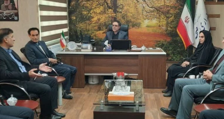 دیدار رئیس جدید آموزش و پرورش صحنه با فرماندار   