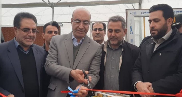 افتتاح گلخانه تولید صیفی‌جات صادرات‌محور در صحنه با حضور استاندار کرمانشاه
