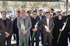 ادای احترام استاندار کرمانشاه به شهدای شهر صحنه   