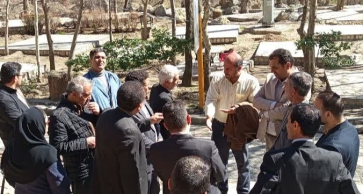 بازدید مسئولان شهرستان صحنه از مجموعه گردشگری دربند در راستای ساماندهی و استقبال از مهمانان نوروزی   