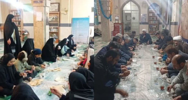 برگزاری مراسم جز خوانی قرآن کریم و افطاری در دانشگاه آزاد صحنه