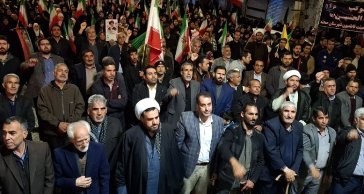 شکوه «قرار پنجاهم» در شهرستان صحنه؛ تجلی بیعت و حمایت مردمی