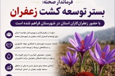 :بستر توسعه کشت زعفران با حضور زعفران‌کاران استان در شهرستان فراهم شده است.