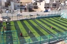 بهره برداری اولین زمین استاندارد چمن مصنوعی پارک کودک شهرک امام رضا (ع)