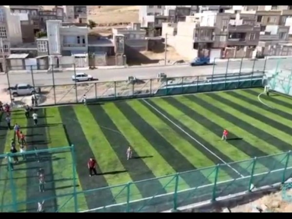 بهره برداری اولین زمین استاندارد چمن مصنوعی پارک کودک شهرک امام رضا (ع)