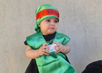 مراسم شیرخوارگان حسینی در صحنه   