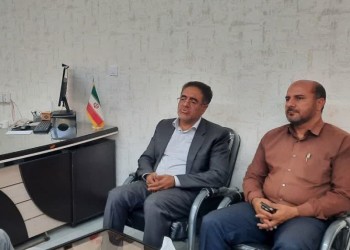 فرماندار شهرستان صحنه به مناسبت هفته قوه قضائیه با رئیس دادگستری و دادستان دیدار کرد   