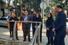 بازدید میدانی فرماندار صحنه از طرح اصلاح شبکه فاضلاب شهری و ساماندهی رودخانه دربند   