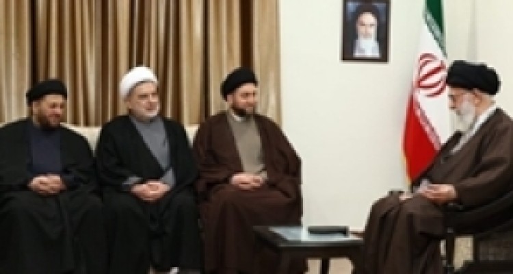 	دیدار عمار حکیم و هیات همراه با رهبر معظم انقلاب 