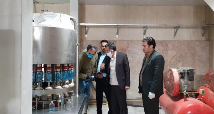 روزانه 30 هزار محلول ضد عفونی در شرکت غرب شیمی صحنه تولید می شود