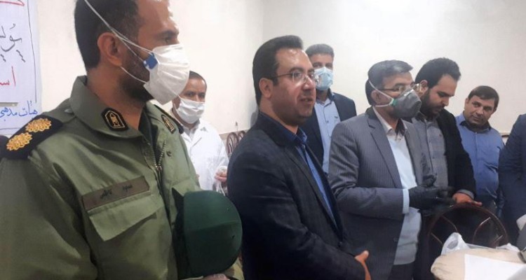  روزانه ۱۰۰۰ ماسک توسط بسیجیان شهرستان صحنه تولید می شود