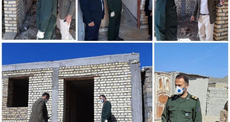 ساخت 24 منزل مسکونی ویزه مددجویان کمیته امداد امام خمینی(ره) توسط سپاه صحنه 