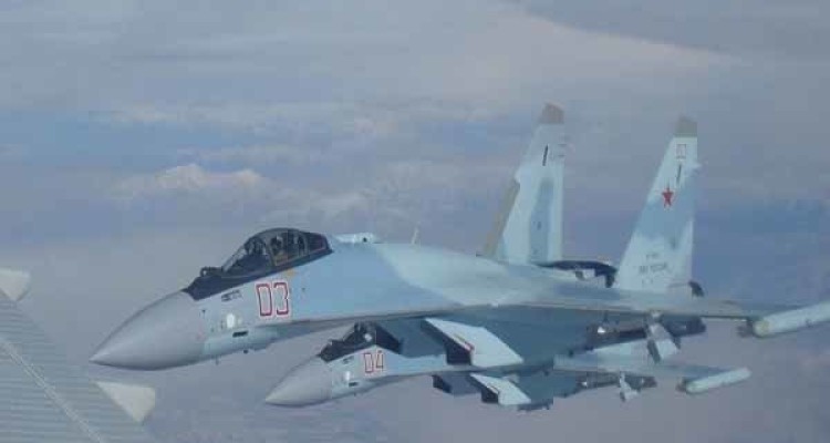 تقابل جنگنده روسی با هواپیمای جاسوسی آمریکا بر فراز مدیترانه