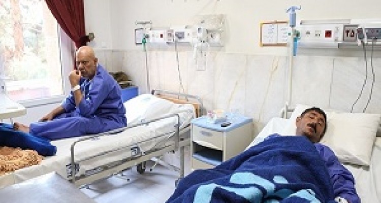 بخش مردان بیمارستان معاون جهت بستری بیماران کرونایی در صحنه