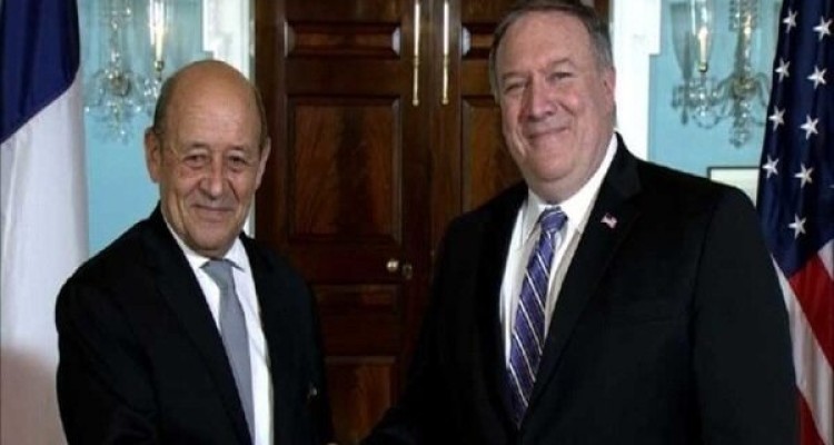 گفتگوی پمپئو و لودریان درباره کرونا و ایران