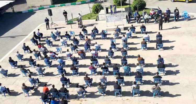 رزمایش تذکر لسانی ستاد امر به معروف و نهی از منکر شهرستان صحنه برگزار شد