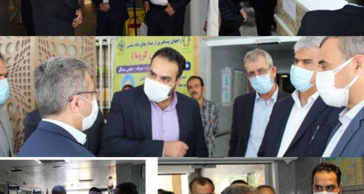 معاون درمان وزارت بهداشت از بیمارستان معاون صحنه بازدید کرد