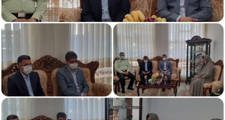 جمعی از مسئولین شهرستان صحنه با خانواده شهداء دیدار کردند