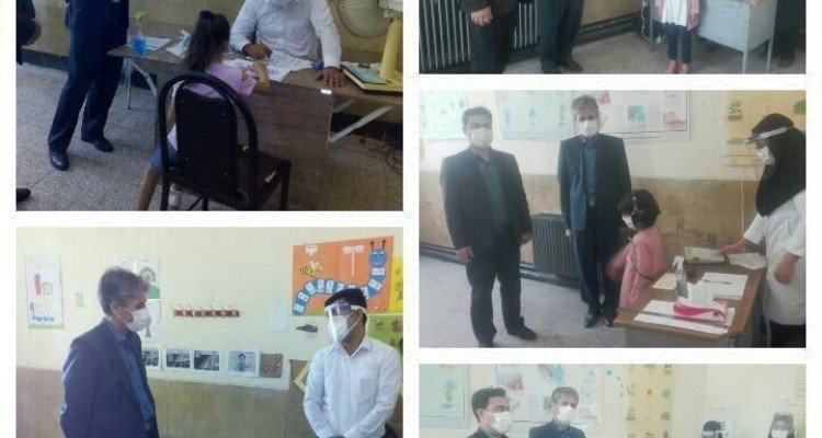 بازدید مدیر آموزش و پرورش صحنه از پایگاه های سنجش نوآموزان