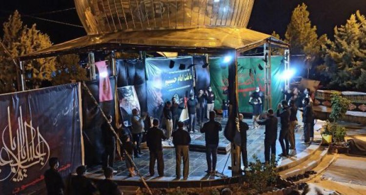  مسئولین شهرستان صحنه از مراسمات عزاداری محرم بازدید کردند