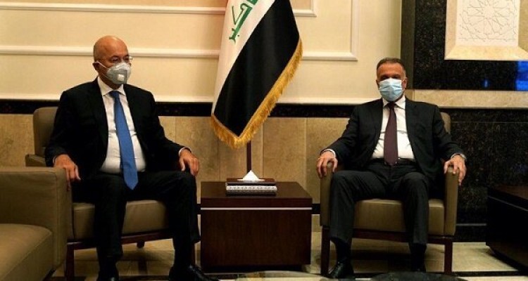 «صالح» و «الکاظمی» درباره برگزاری انتخابات پارلمانی رایزنی کردند