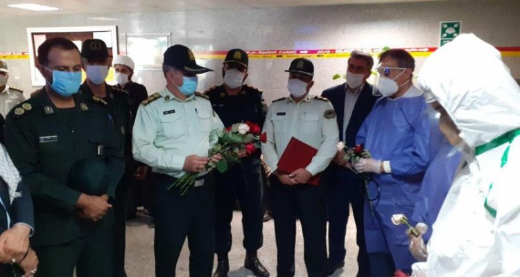 مراسم تجلیل از مدافعان سلامت شهرستان صحنه انجام شد + عکس