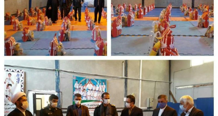 250 بسته کمک مومنانه بین موثرین و نیازمندان صحنه توزیع شد