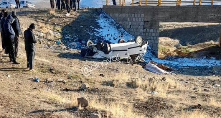 واژگونی خودرو پژو در بخش دینور 2 کشته بر جای گذاشت