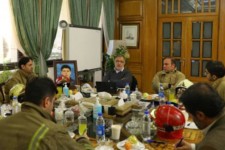 دیدار نمایندگان آتش‌نشانان با شهردار تهران
