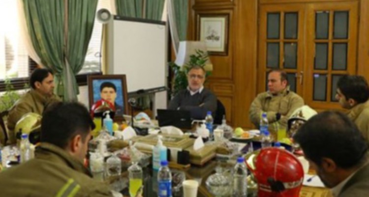 دیدار نمایندگان آتش‌نشانان با شهردار تهران