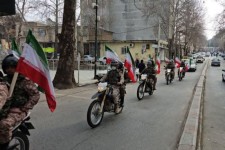 رژه موتوری و کاروان خودرویی در آغاز دهه فجر