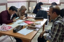 آزمون انجمن خوشنویسان شهرستان صحنه برگزار شد