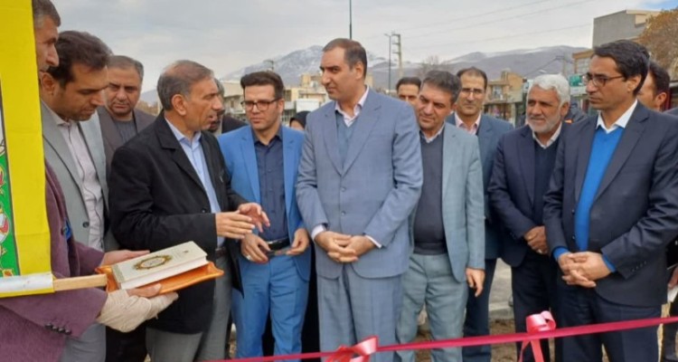 افتتاح ۲ پروژه عمرانی در صحنه