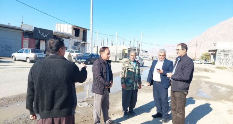 بازدید بخشدار مرکزی صحنه از وضعیت جاده‌های ارتباطی بخش مرکزی