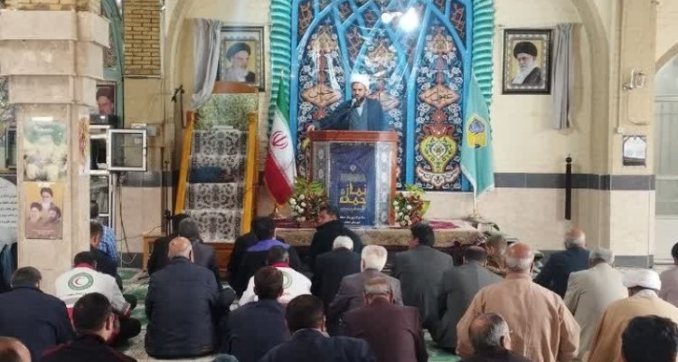 آیین برگزاری نماز جمعه شهرستان صحنه