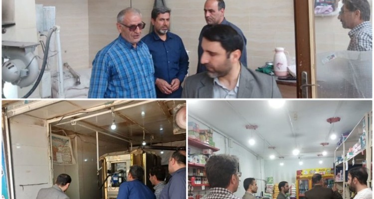بازدید مشترک نمایندگان کارگروه تنظیم بازار از واحد‌های صنفی